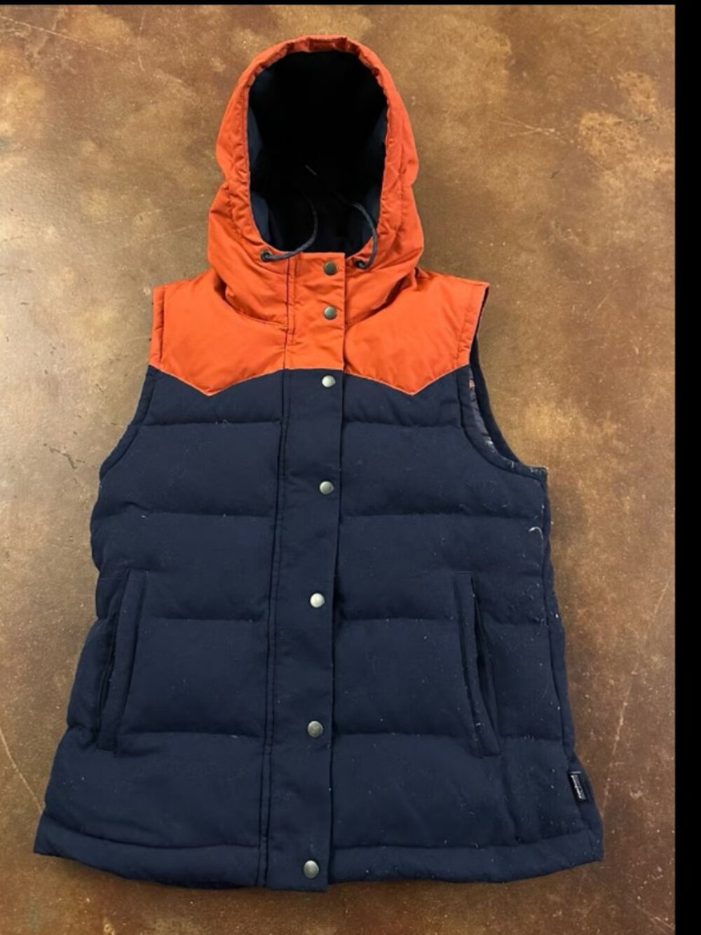 Patagonia Bivy Vest Women's Small Hooded Puffer Down - Picture 1 of 6
